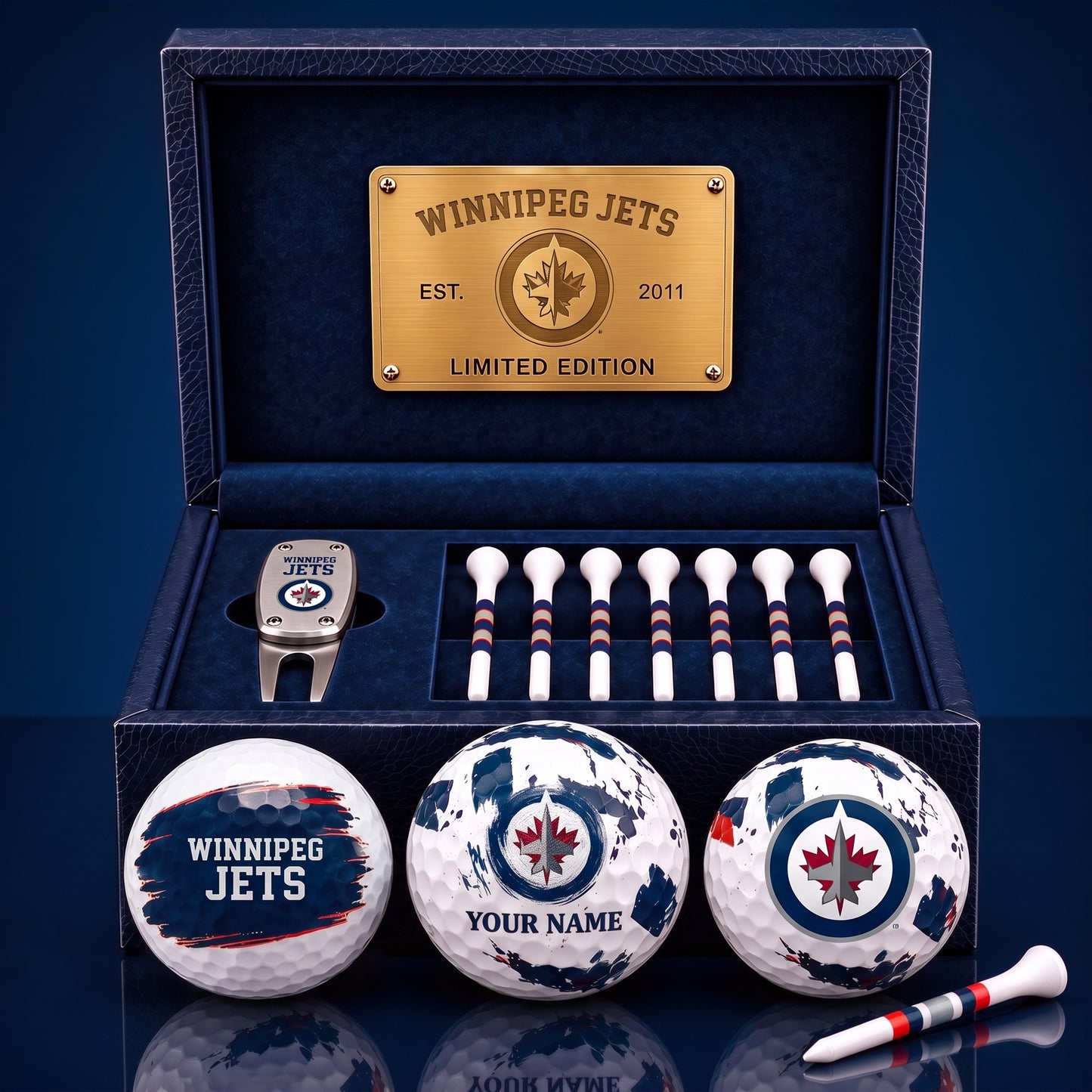 PREMIUM NHL X WJ EXCLUSIVE PERSONALIZED GOLF BALL SET LIMITED EDTION