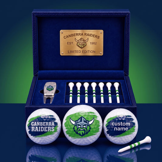 PREMIUM NRL X CR EXCLUSIVE PERSONALIZED GOLF BALL SET LIMITED EDTION