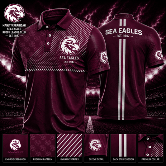PREMIUM NRL X MWSE LUXURY GAMEDAY POLO SHIRT LIMITED EDITIONS 240626
