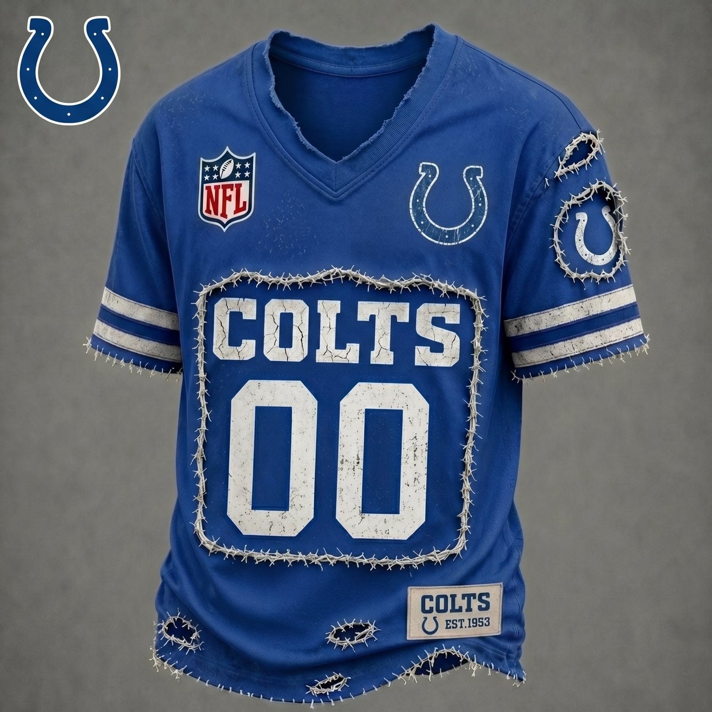 PREMIUM NFL X IC LUXURY V-NECK T-SHIRT CUSTOME NUMBER FOR SEASON SUMMER NDT VHM 200626