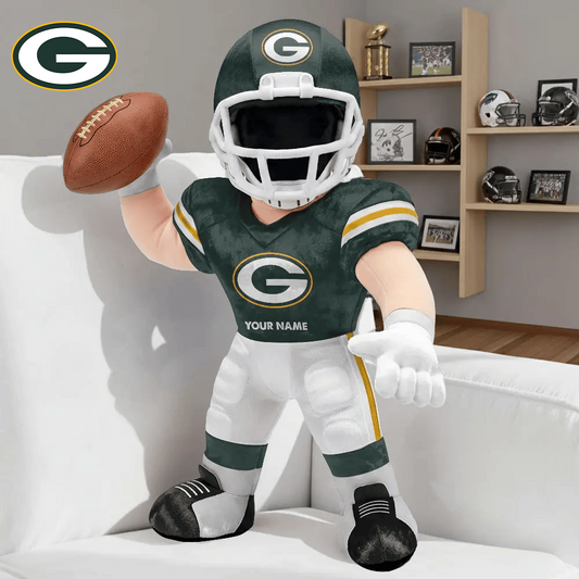 PREMUM NFL X GBP Players Custom Shape Pillow Custom Name Gifts FOR FAN