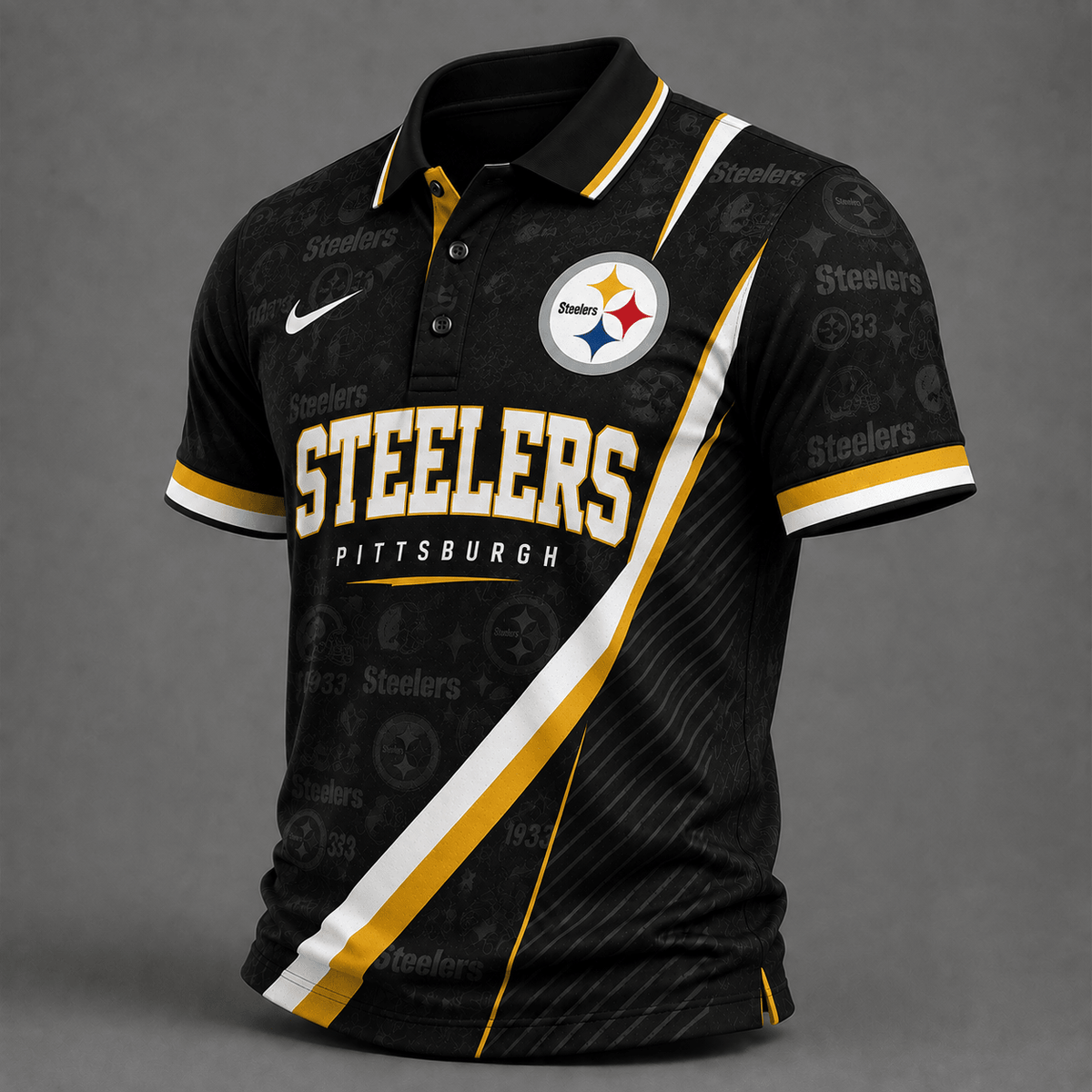 PS Premium NFL Diagonal Stripe Polo Shirt