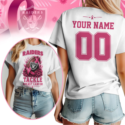 Personalized LVR x NFL Premium Tackle Breast Cancer Shirt
