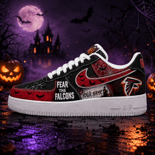 Premium NFL AF Fear The Team Halloween AF1 Sneakers V1