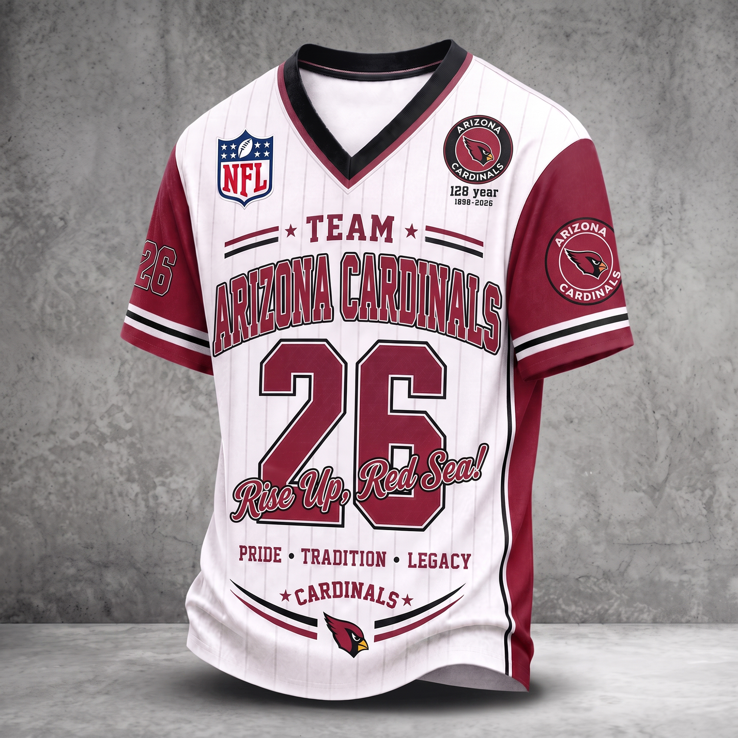 Premium NFL ARI Legacy Pride V-Neck Jersey