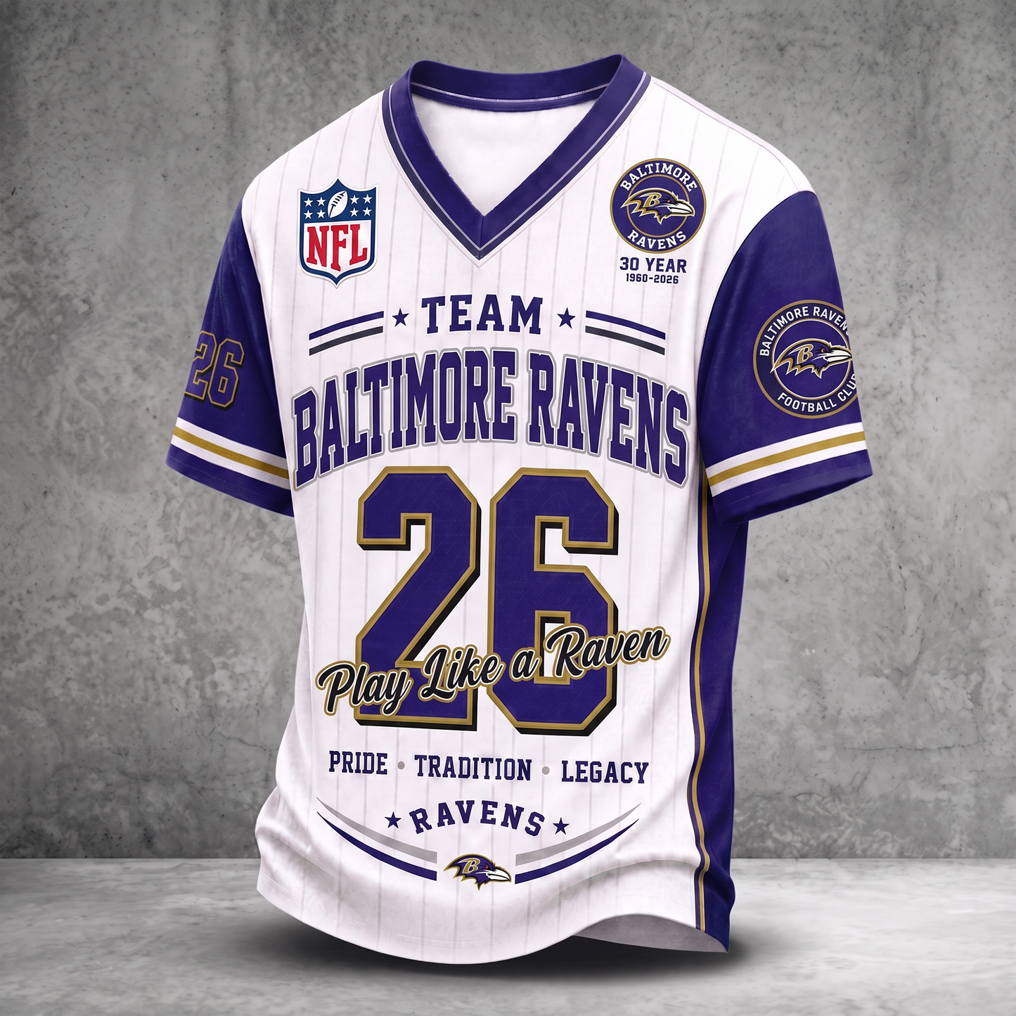 Premium NFL BAL Legacy Pride V-Neck Jersey