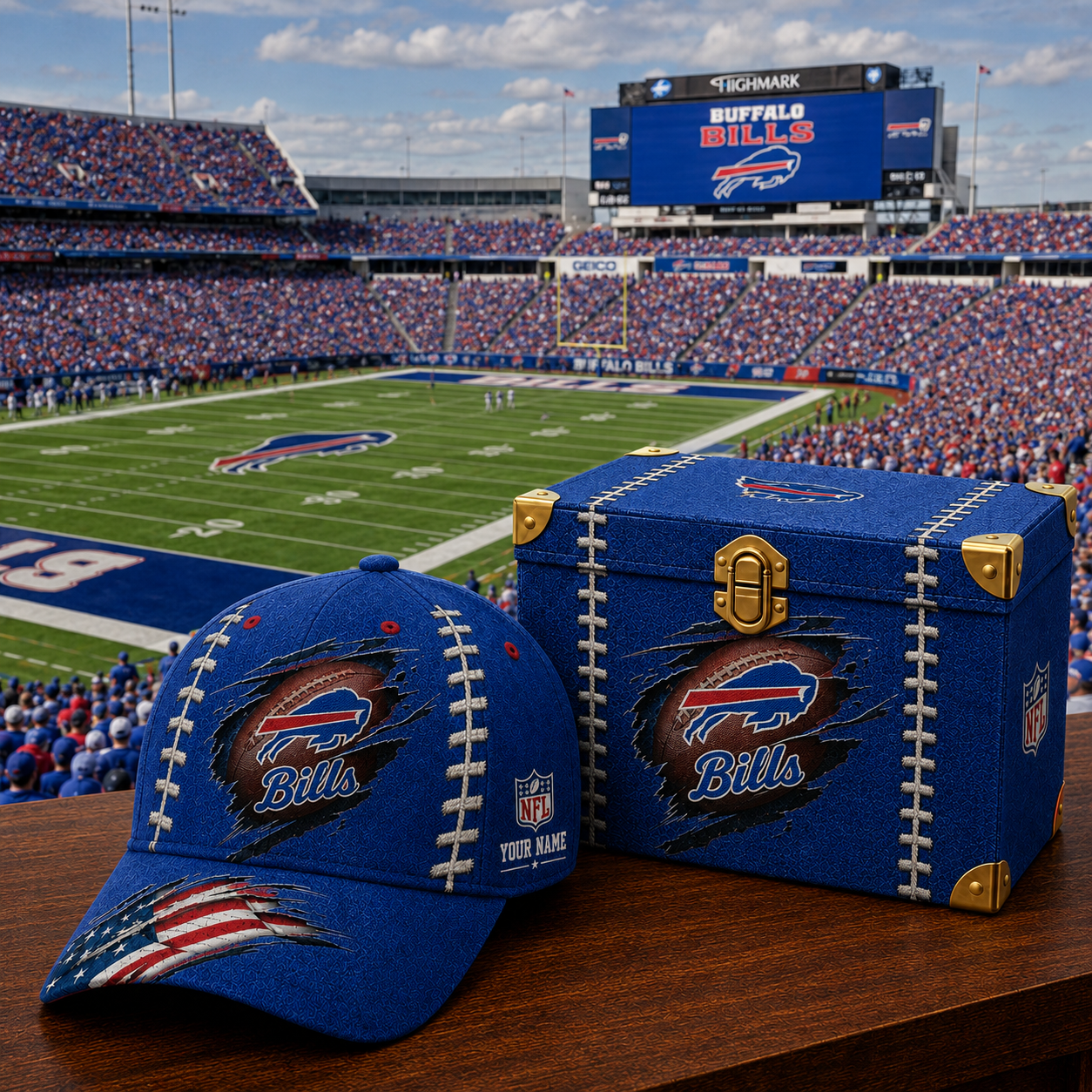Premium NFL BB Football Stitch Vintage Cap