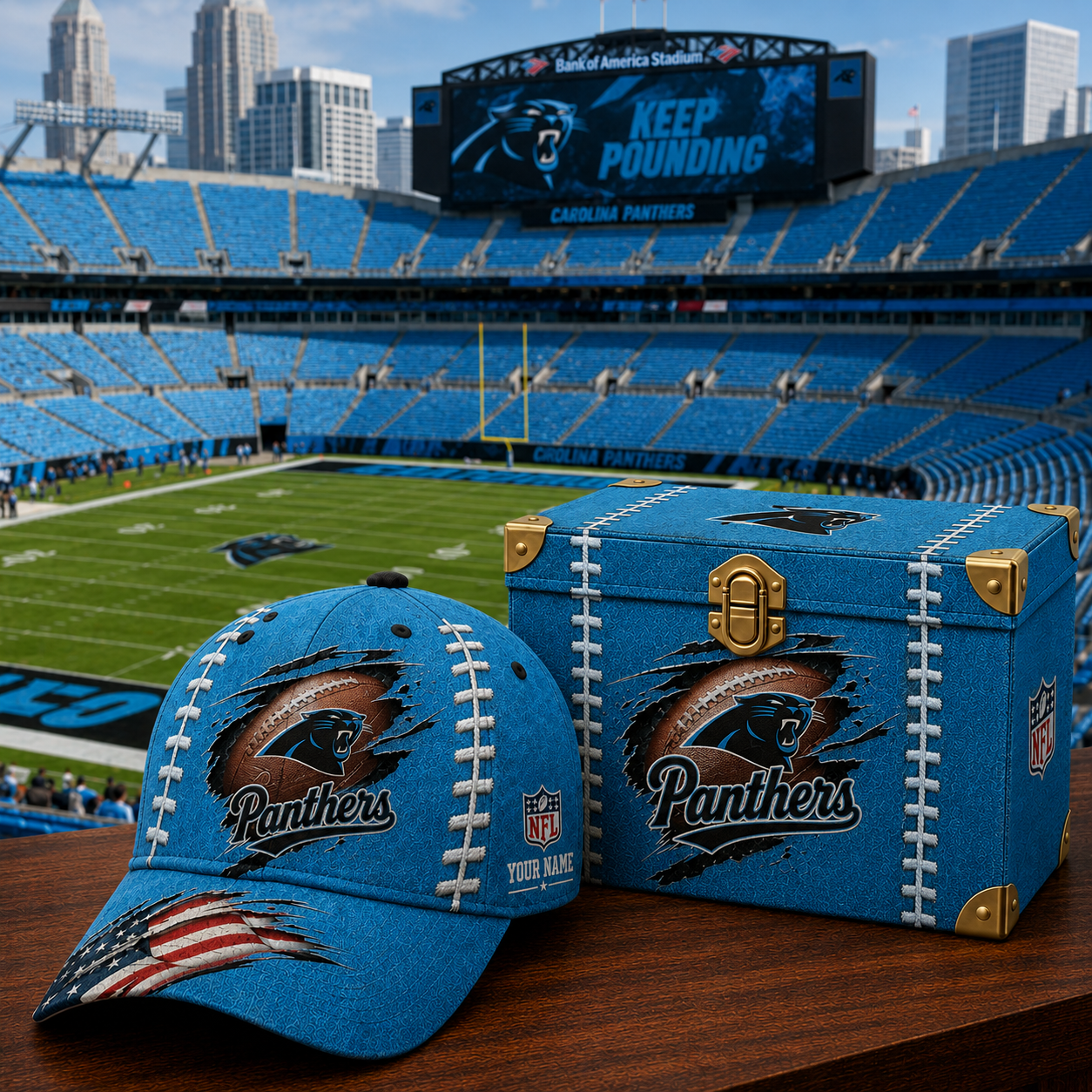 Premium NFL CP Football Stitch Vintage Cap