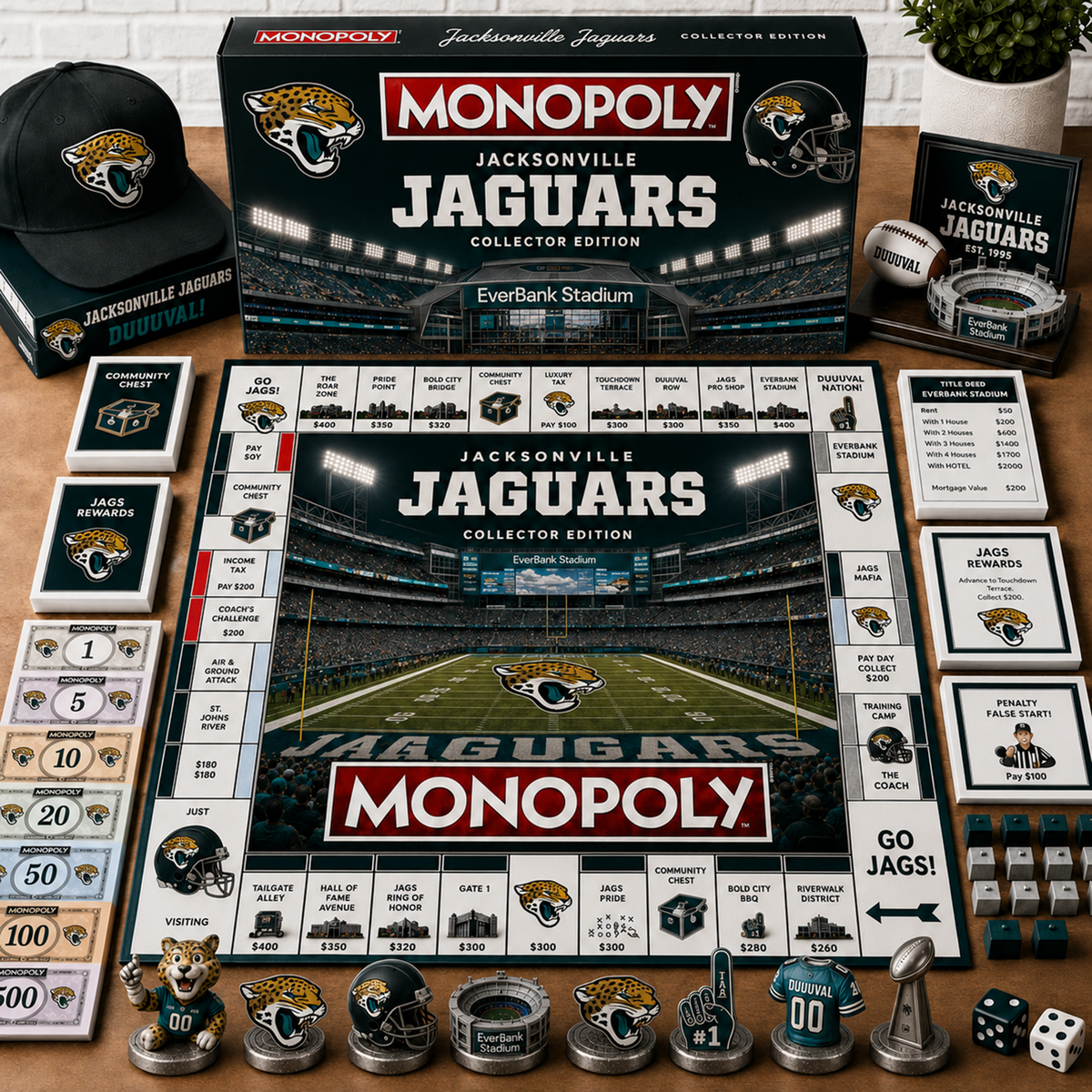 Premium NFL JAC Monopoly Collector’s Edition Board Game
