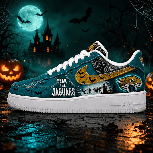 Premium NFL JJ Fear The Team Halloween AF1 Sneakers V1