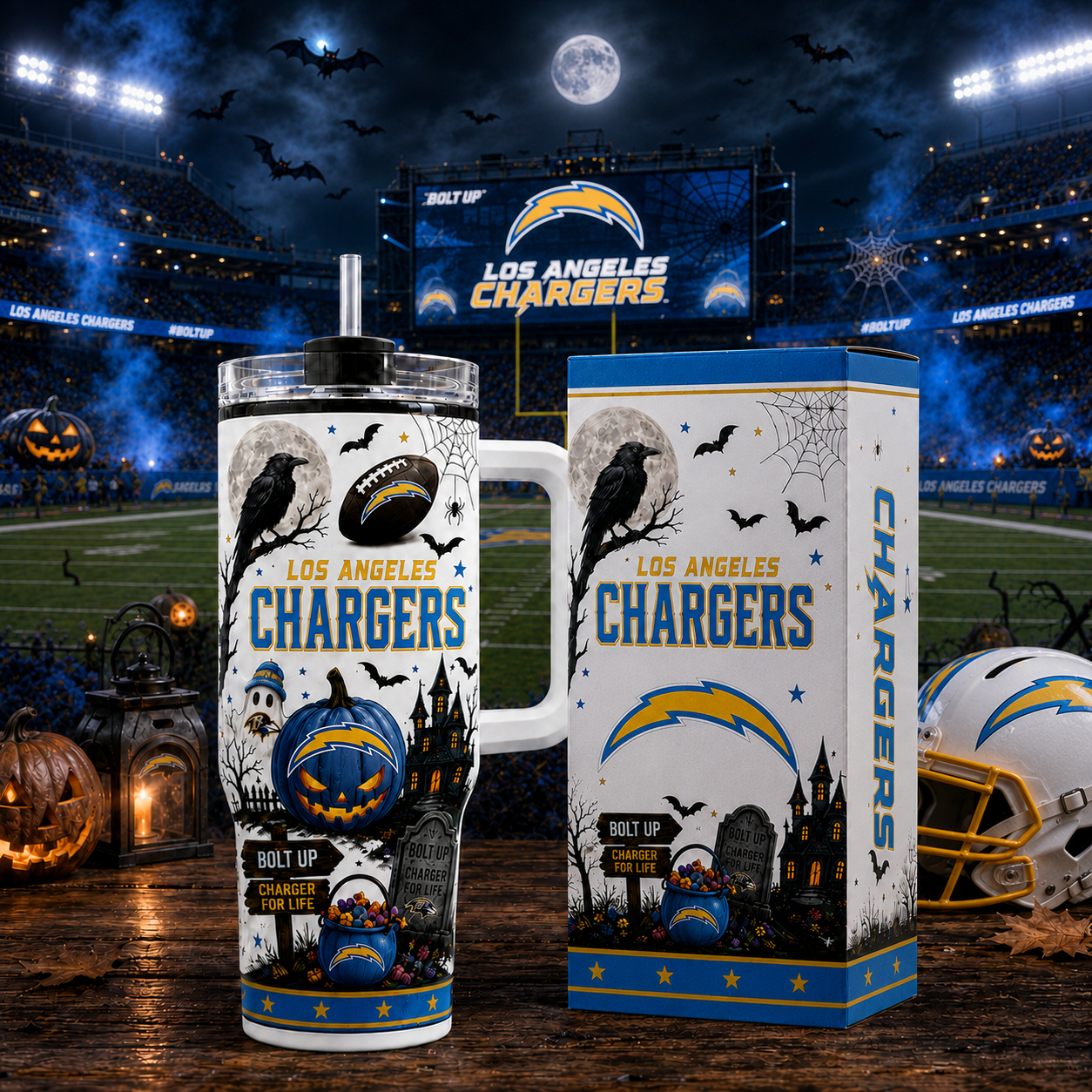 Premium NFL LAC Halloween Spirit Insulated Tumbler
