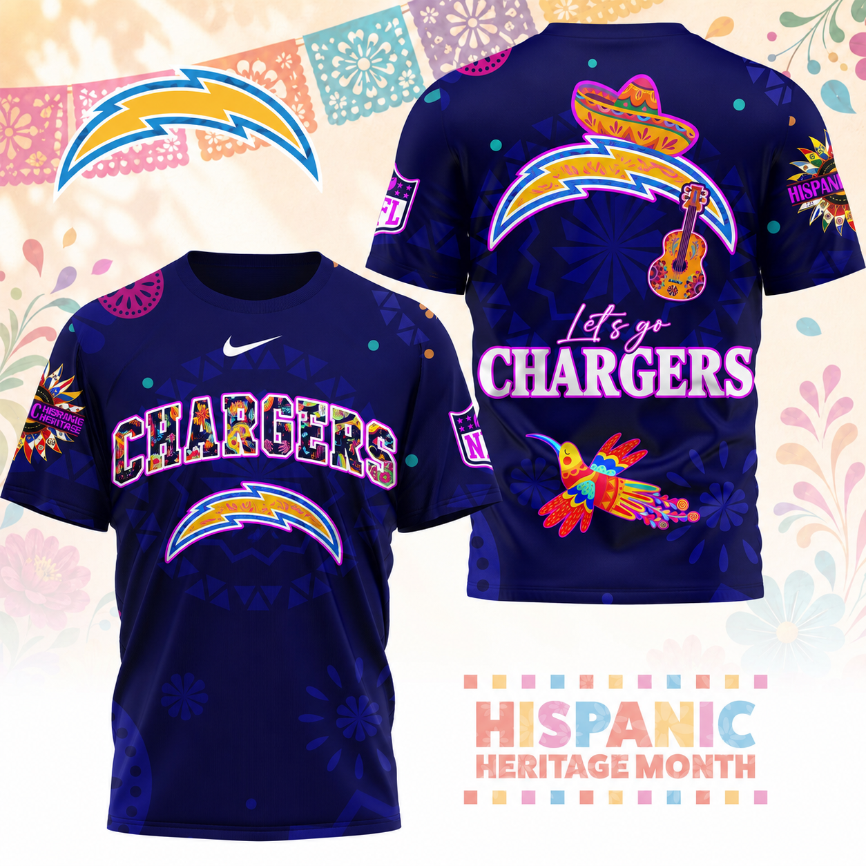 Premium NFL LAC Hispanic Heritage Fiesta T-shirt