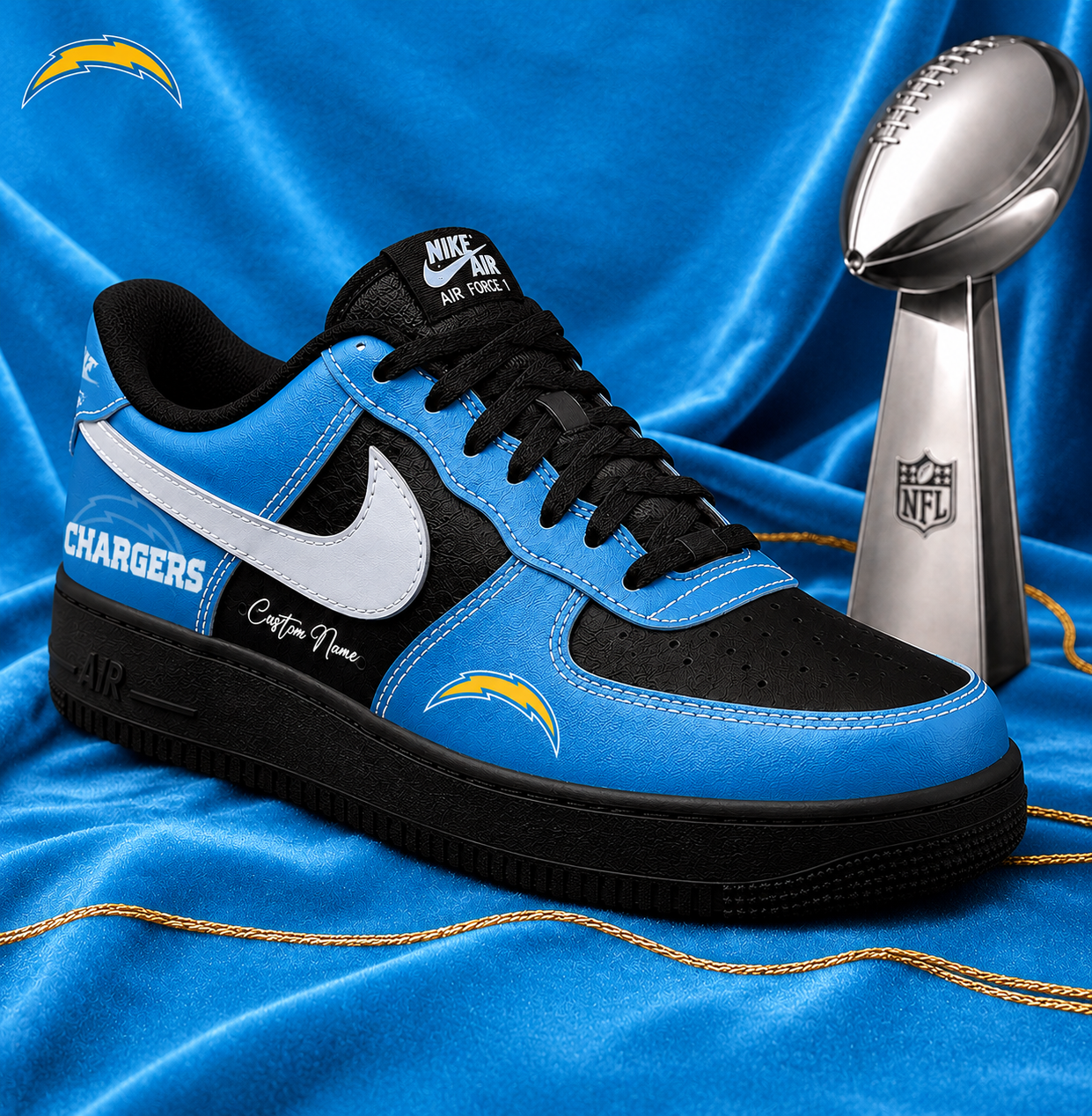 Premium NFL LAC Victory Legacy AF1 Sneakers