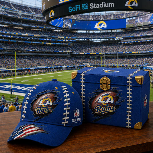 Premium NFL LAR Football Stitch Vintage Cap