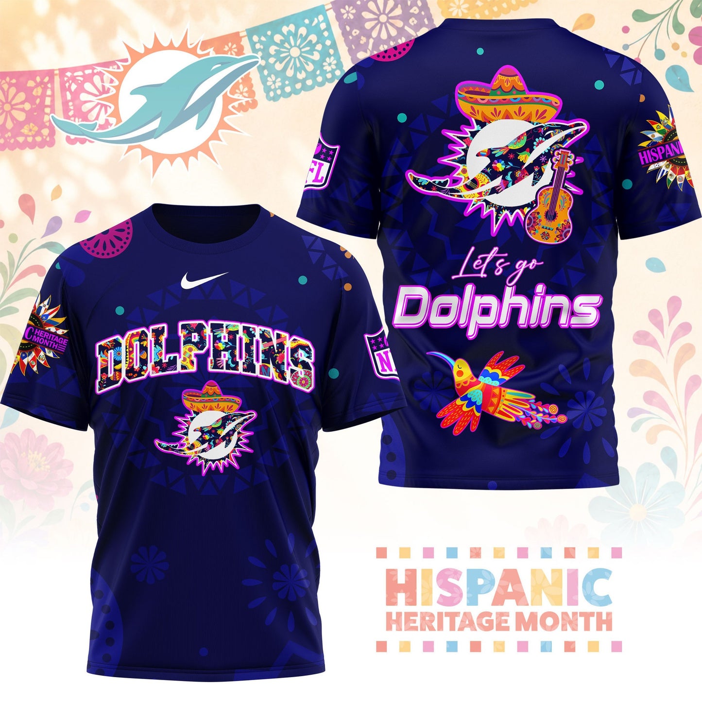 Premium NFL MD Hispanic Heritage Fiesta T-shirt