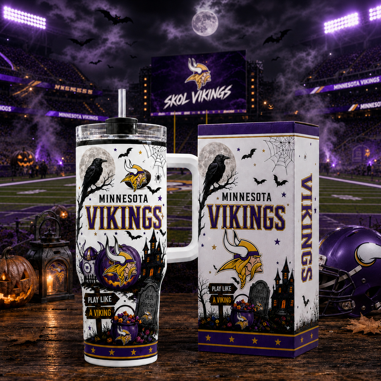 Premium NFL MV Halloween Spirit Insulated Tumbler