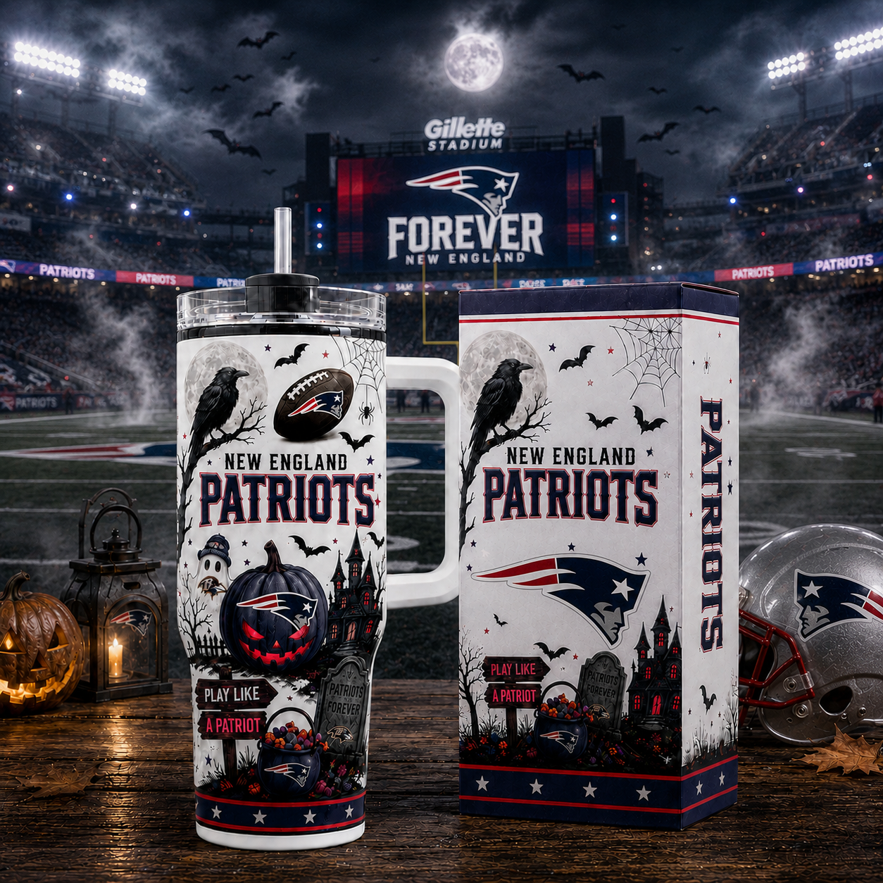 Premium NFL NEP Halloween Spirit Insulated Tumbler
