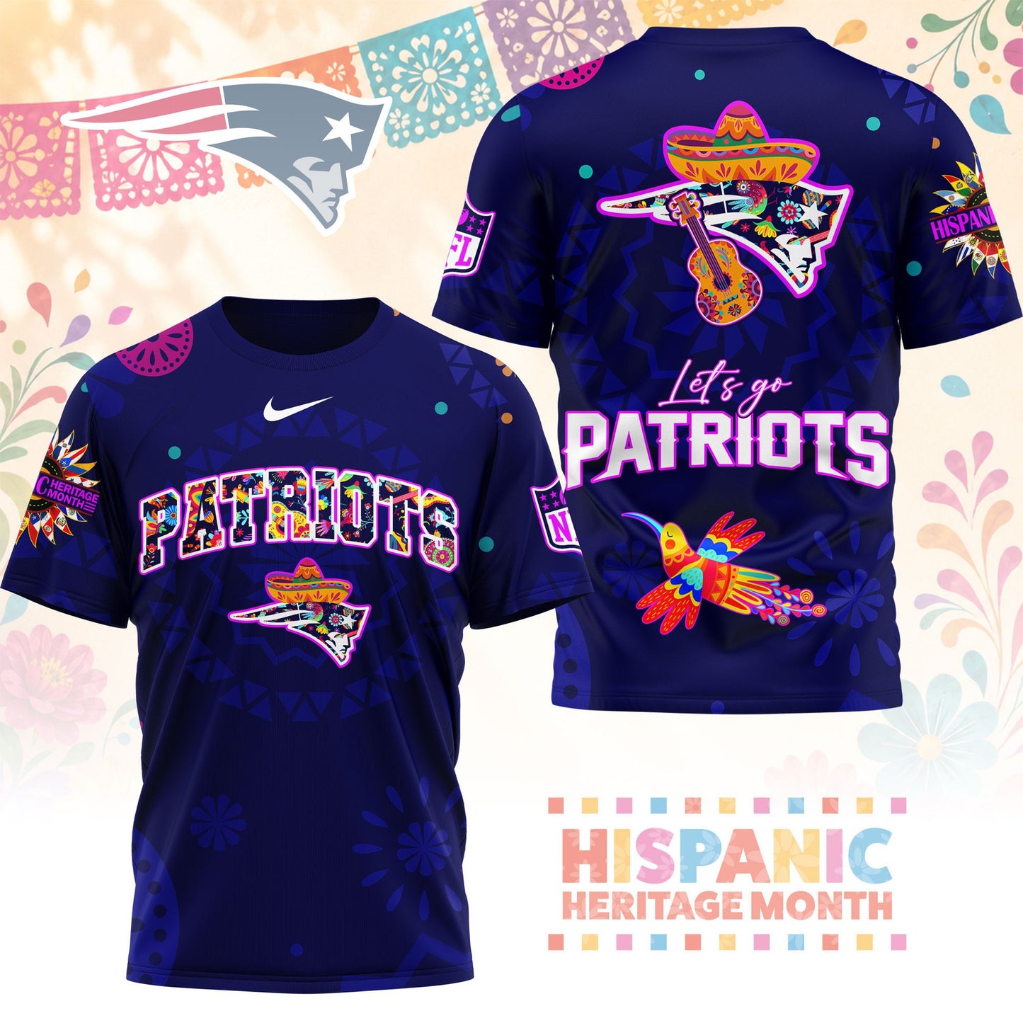Premium NFL NEP Hispanic Heritage Fiesta T-shirt