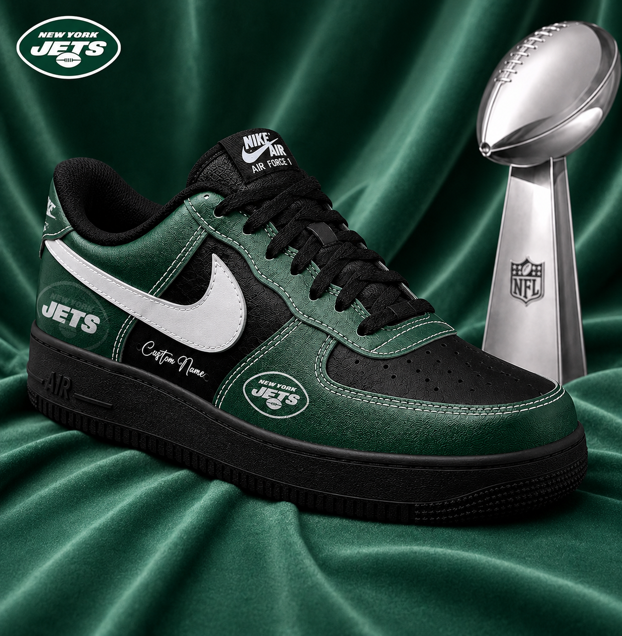 Premium NFL NYJ Victory Legacy AF1 Sneakers