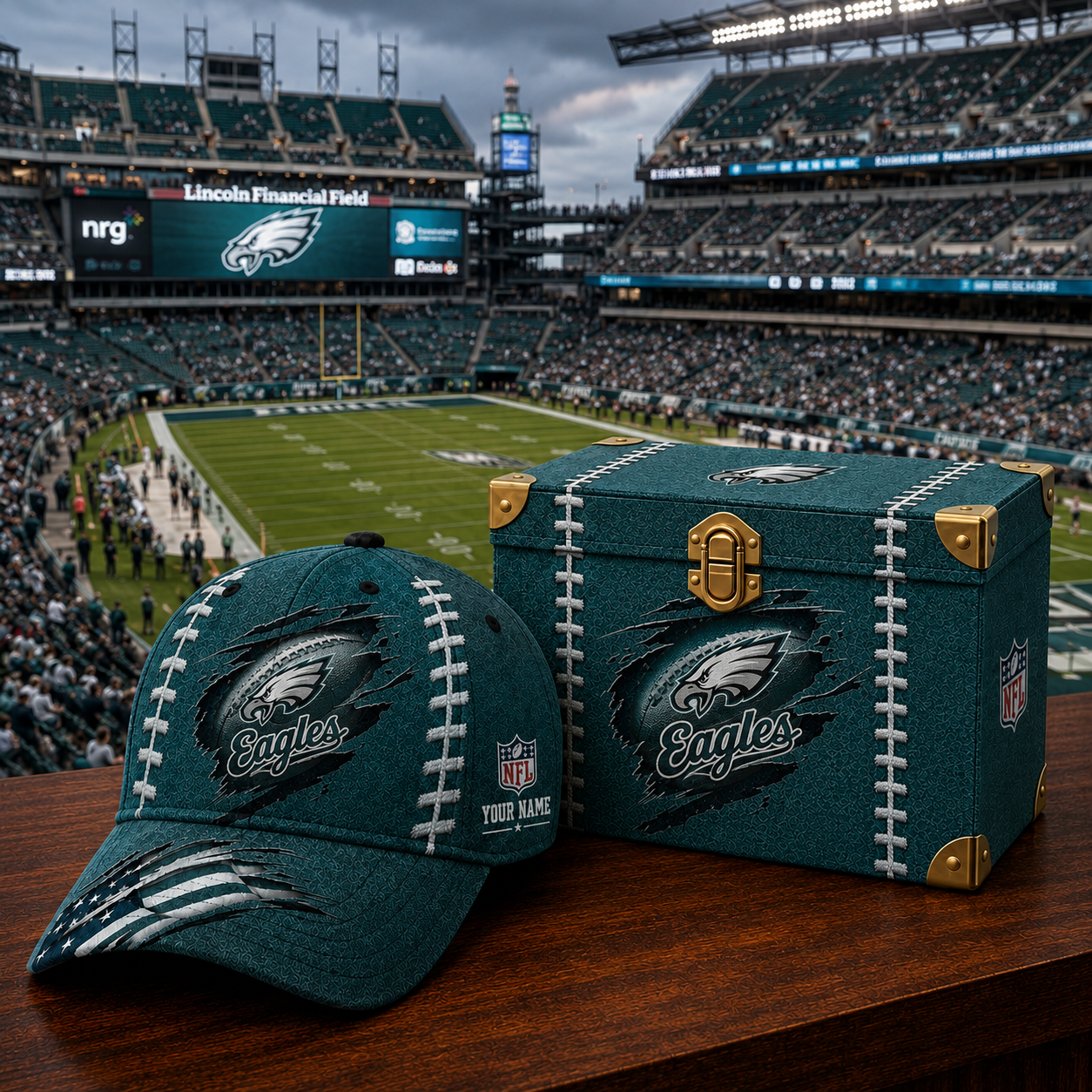 Premium NFL PE Football Stitch Vintage Cap