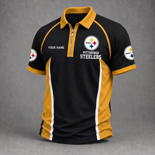 Premium NFL PIT Performance Zipper Polo Shirt
