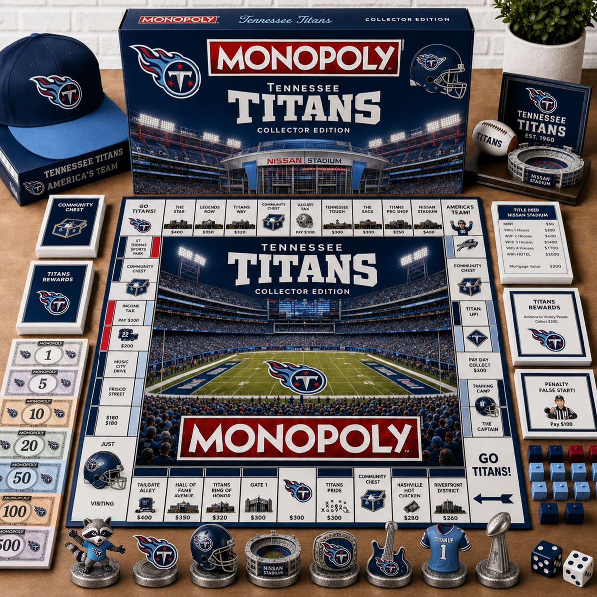 Premium NFL TEN Monopoly Collector’s Edition Board Game