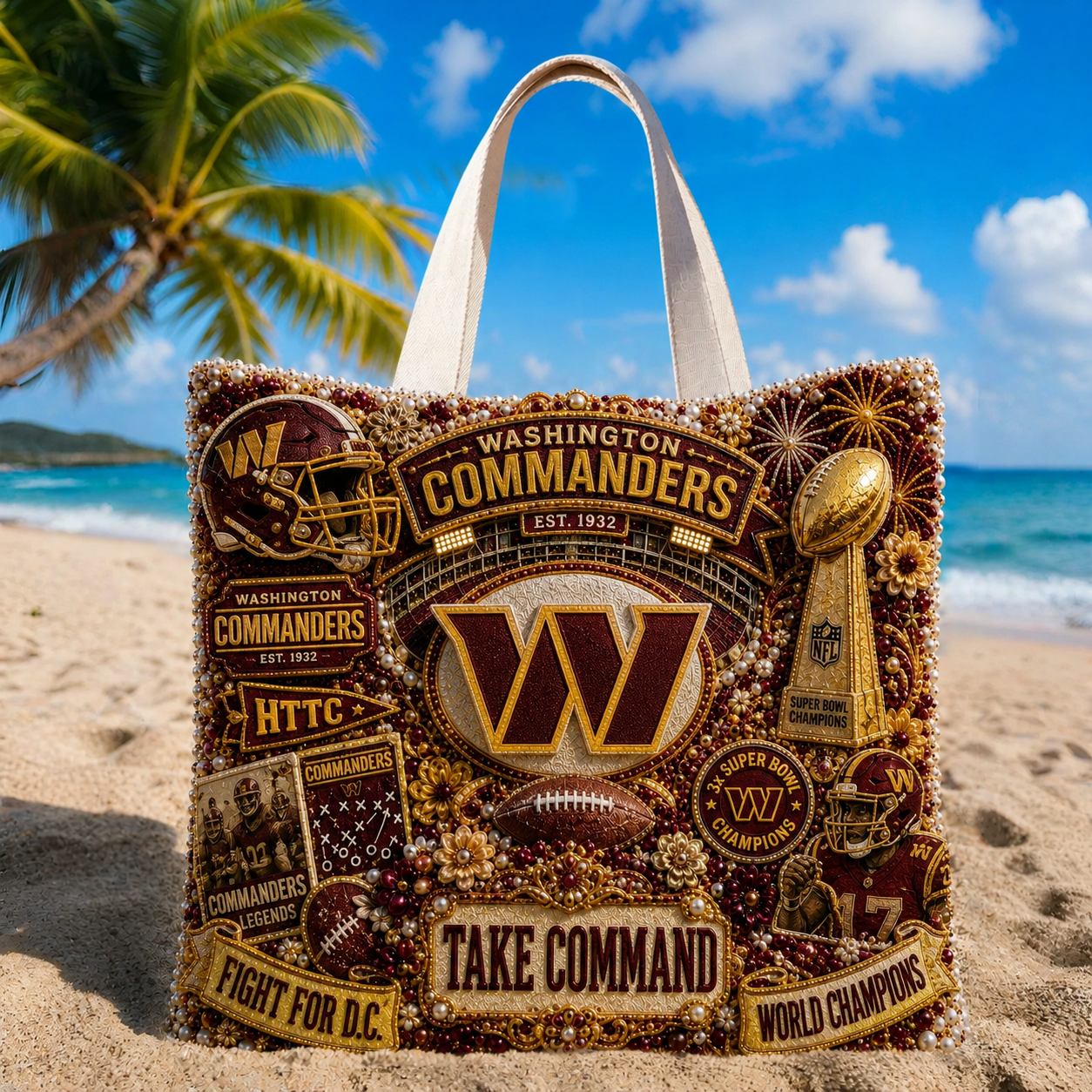 Premium NFL WC Summer Vibes Tote Bag