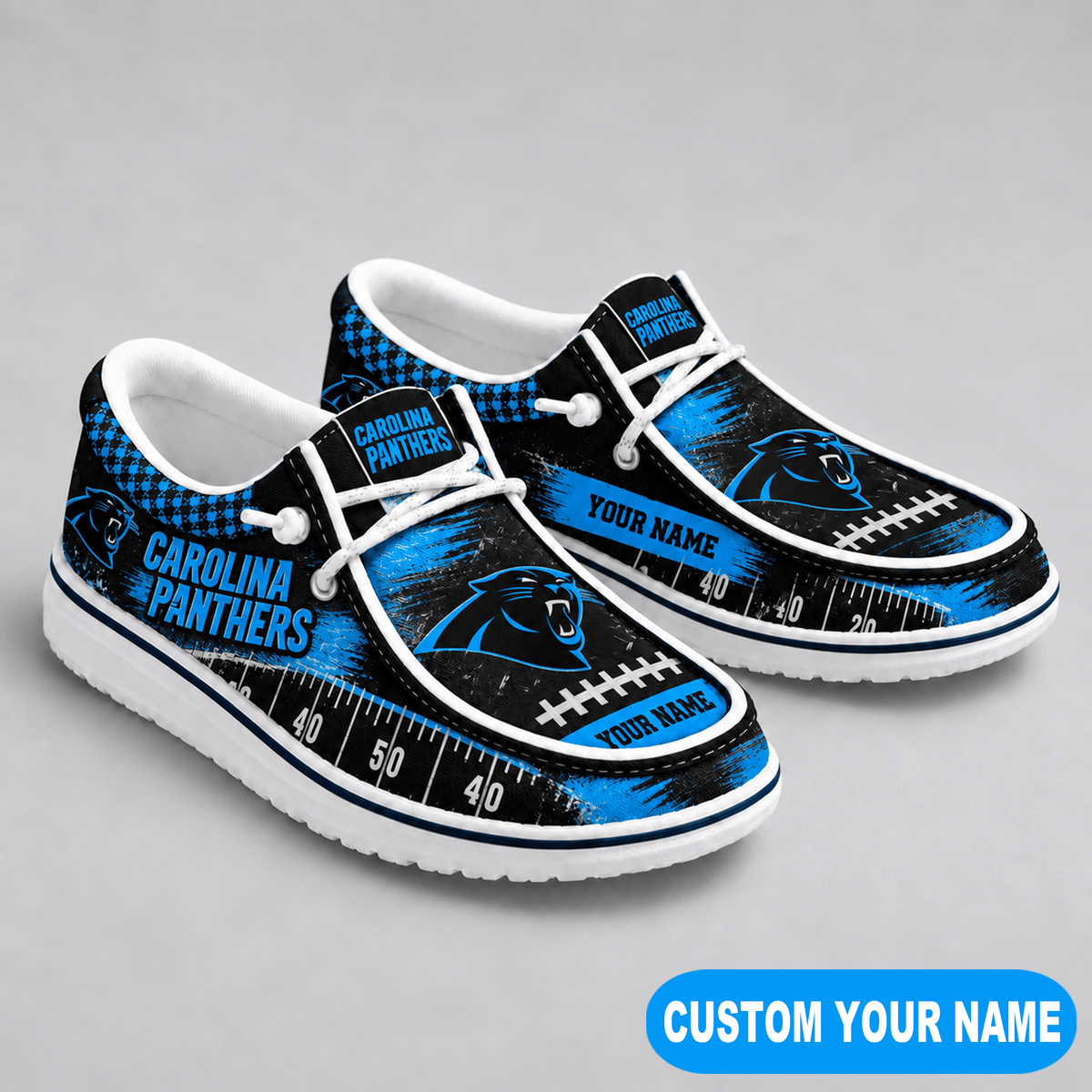 Premium NFL x CAR Game Day Yard Line Loafer Shoes