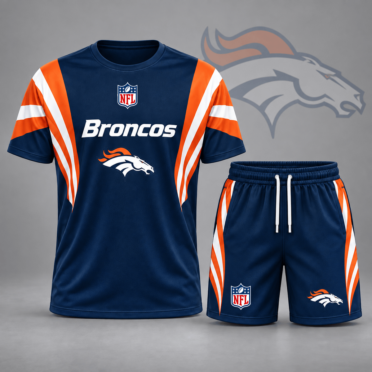 Premium NFL x DEN Elite Performance T-Shirt & Shorts Set