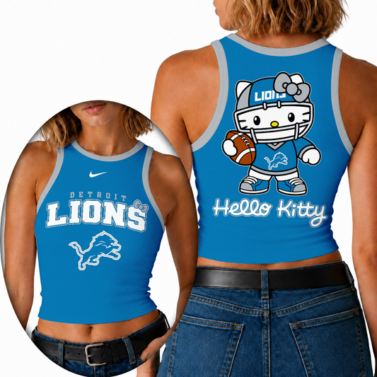 Premium NFL x DET Hello Kitty Tank Top