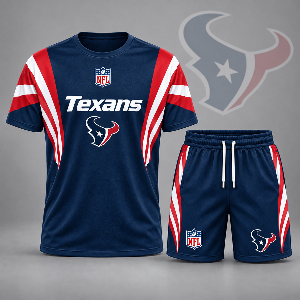 Premium NFL x HOU Elite Performance T-Shirt & Shorts Set