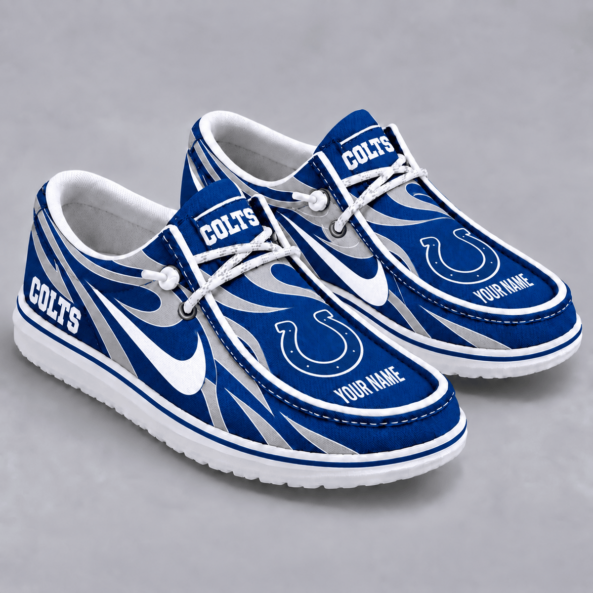 Premium NFL x IND Flame Pattern Loafer Shoes