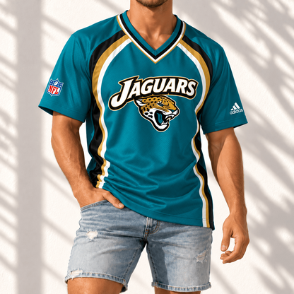 Premium NFL x JAX Gridiron Contour Fan Merch V-Neck