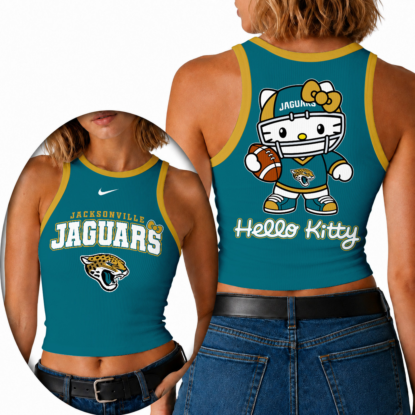 Premium NFL x JAX Hello Kitty Tank Top
