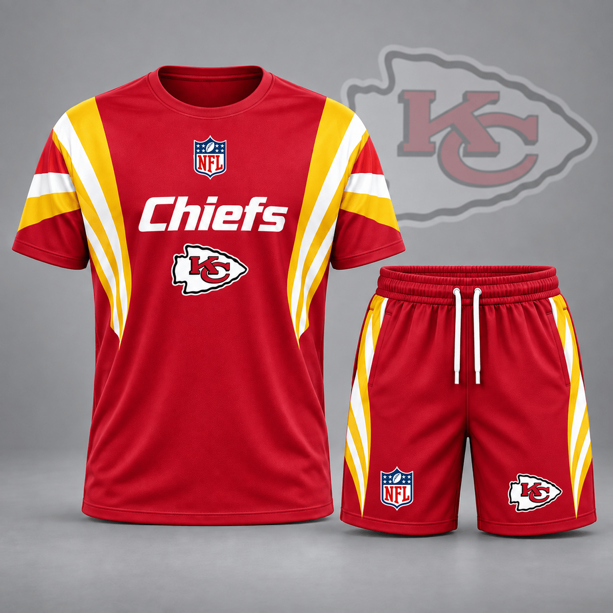 Premium NFL x KCC Elite Performance T-Shirt & Shorts Set