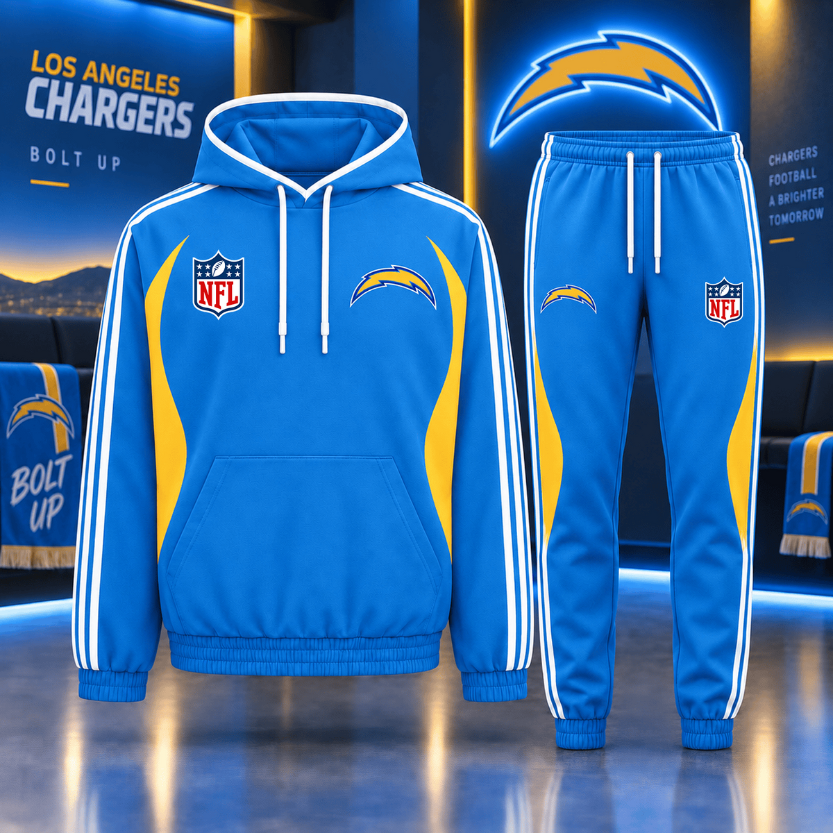 Premium NFL x LAC Sideline Performance Hoodie & Jogger Set