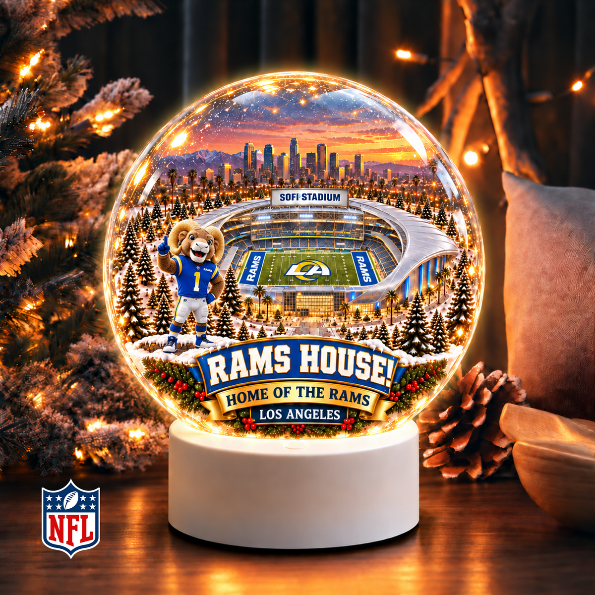 Premium NFL x LAR Snow Globe