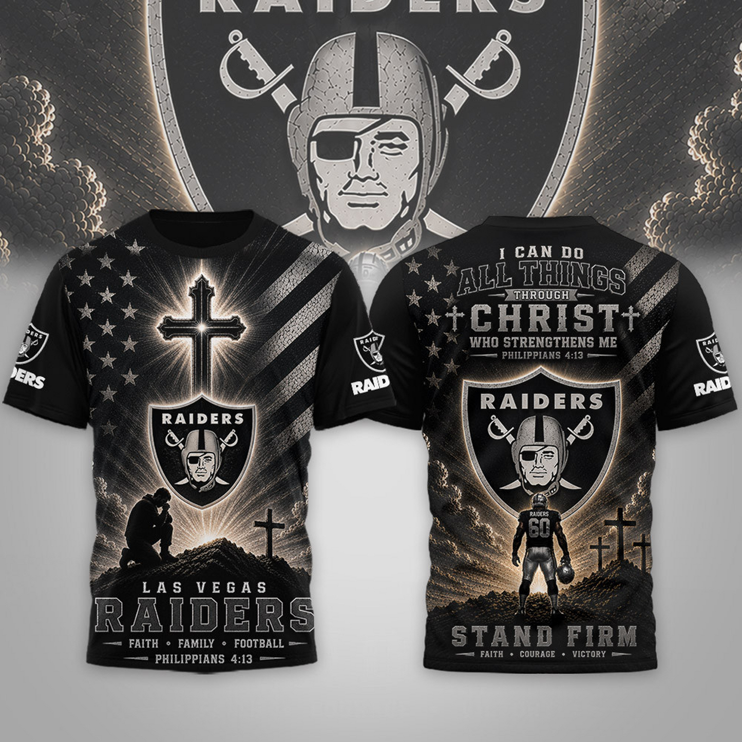 Premium NFL x LVR Faith Family 3D Shirt