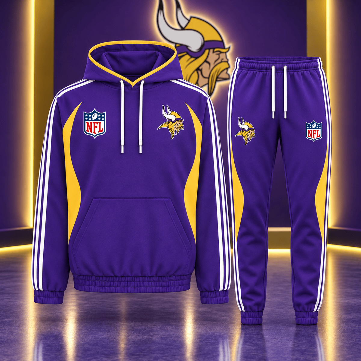 Premium NFL x MIN Sideline Performance Hoodie & Jogger Set