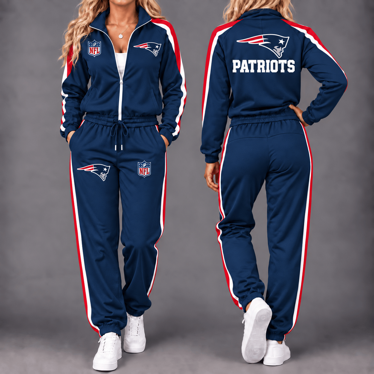 Premium NFL x NEP Game Day Waterproof Windbreaker Zip-Up Tracksuit Set