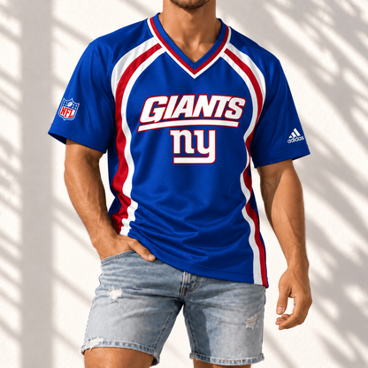 Premium NFL x NYG Gridiron Contour Fan Merch V-Neck