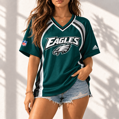 Premium NFL x PHI Gridiron Contour Fan Merch V-Neck