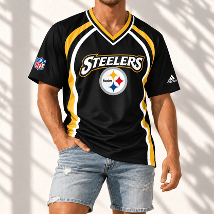 Premium NFL x PIT Gridiron Contour Fan Merch V-Neck