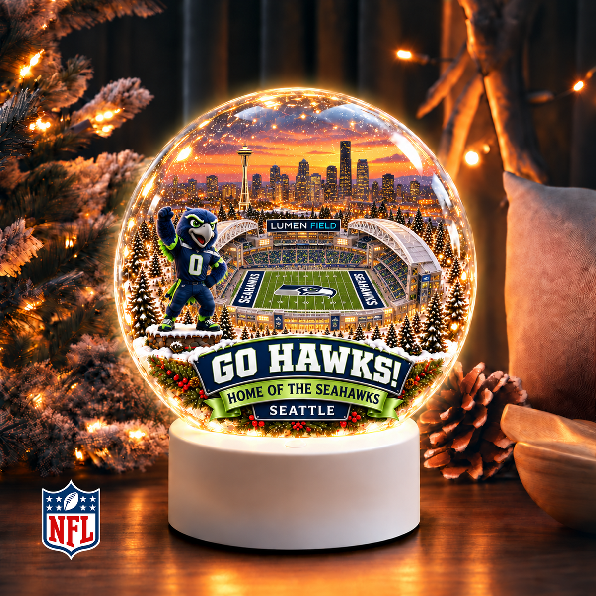 Premium NFL x SEA Snow Globe