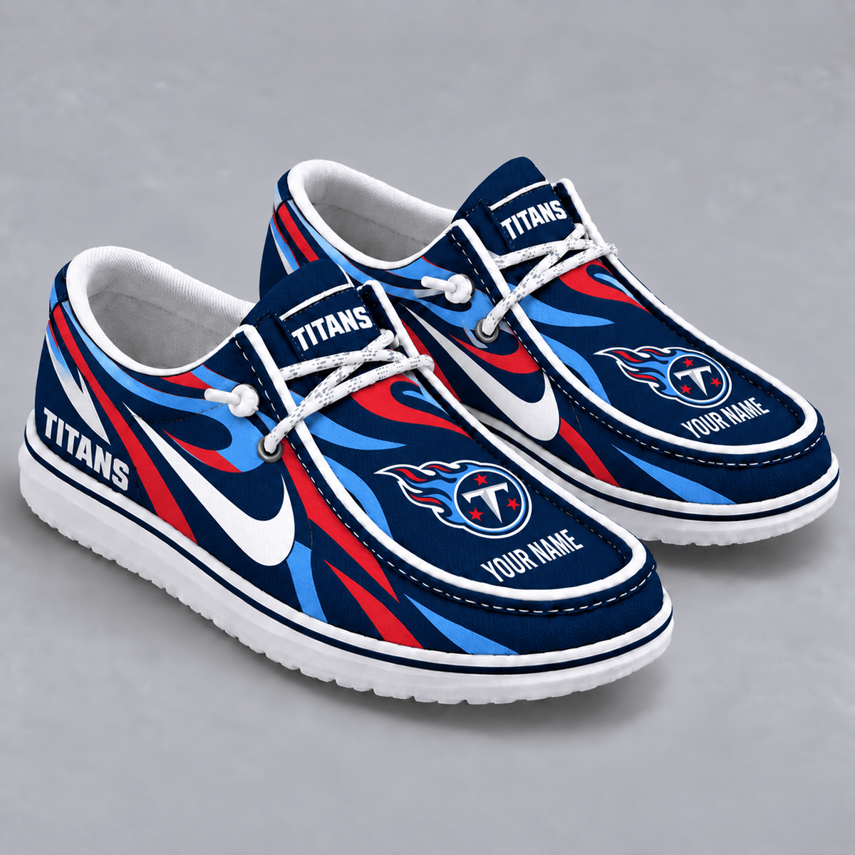 Premium NFL x TEN Flame Pattern Loafer Shoes