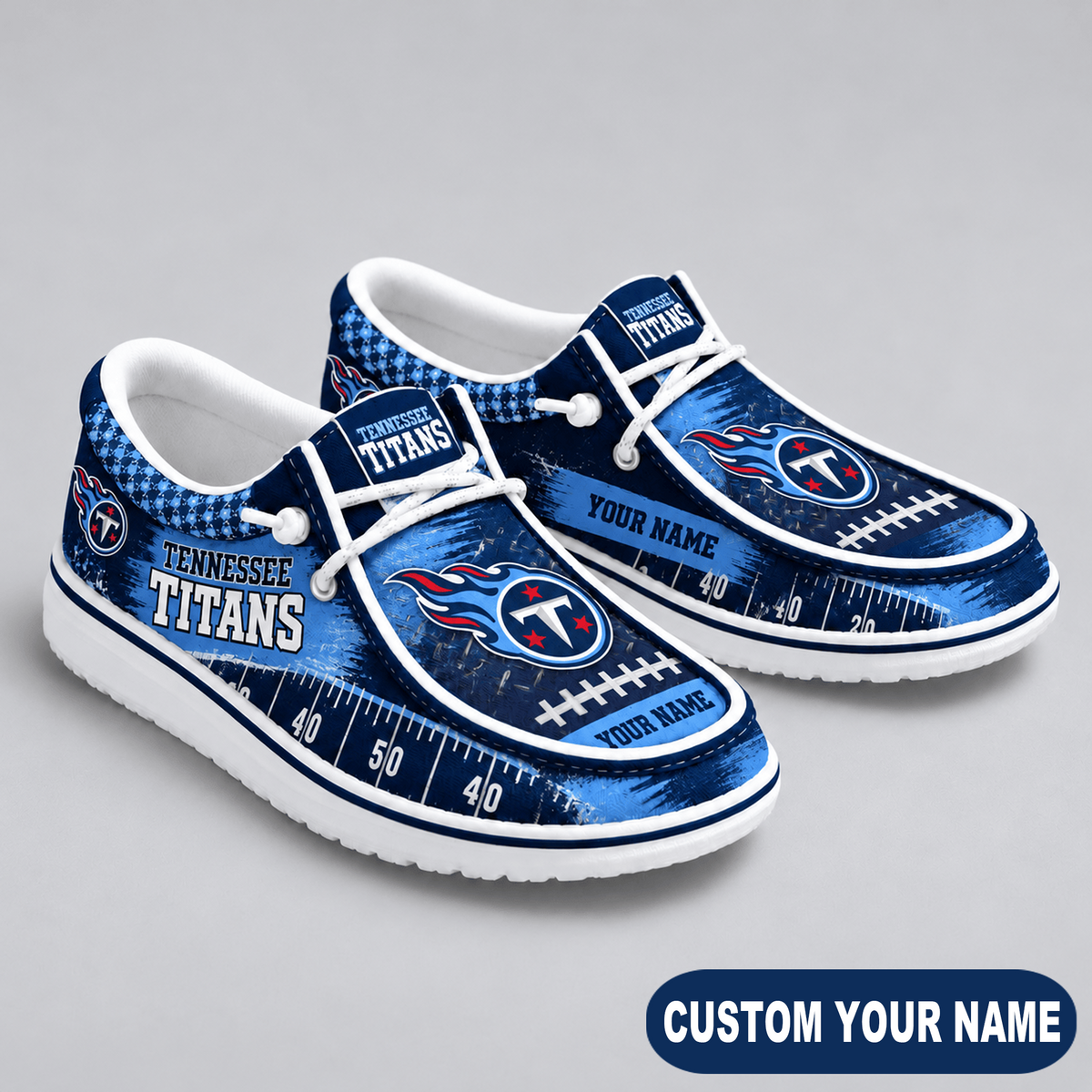 Premium NFL x TEN Game Day Yard Line Loafer Shoes