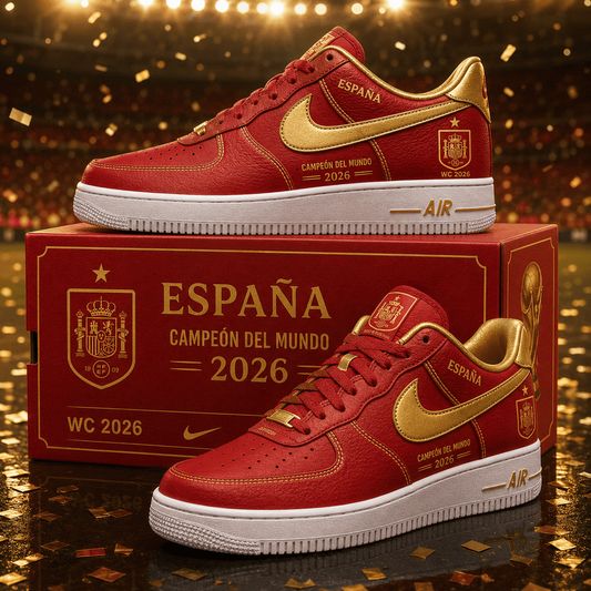 Premium Spain World Cup Champions 2026 AF1 Sneakers V3