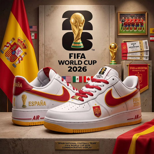 Premium Spain World Cup Champions 2026 AF1 Sneakers V4