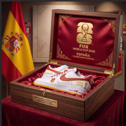 Premium Spain World Cup Champions 2026 AF1 Sneakers V4