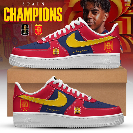 Premium Spain World Cup Champions 2026 AF1 Sneakers V7